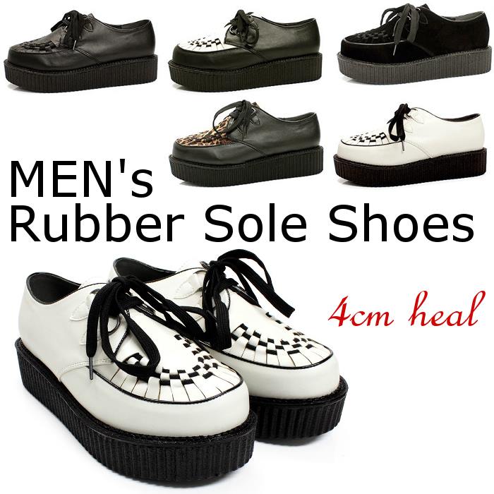 楽天市場】厚底 ラバーソール メンズ 靴 ラバーソールシューズ