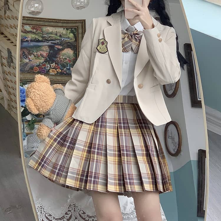 楽天市場】卒業式 スーツ 女の子 卒服 ブレザー タータンチェック