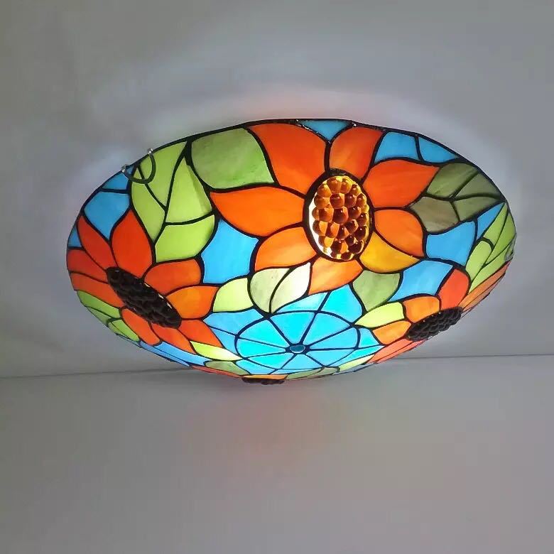 楽天市場】A025222ステンドグラス ペンダントライト 豪華天井照明