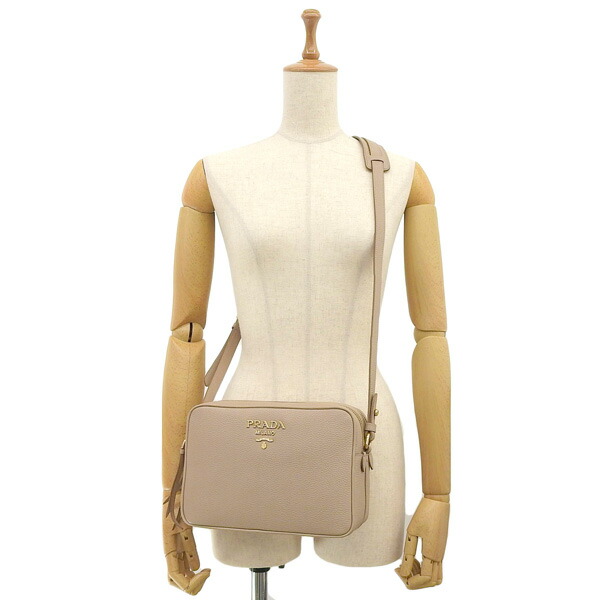 楽天市場】プラダ PRADA ショルダーバッグ バッグ レザー ベージュ系