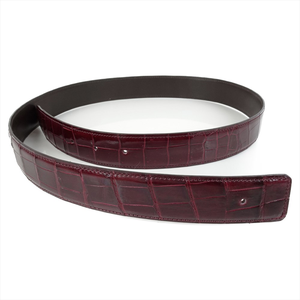 楽天市場】新品 クロコダイル ベルト Hバックル 替えベルト 交換用