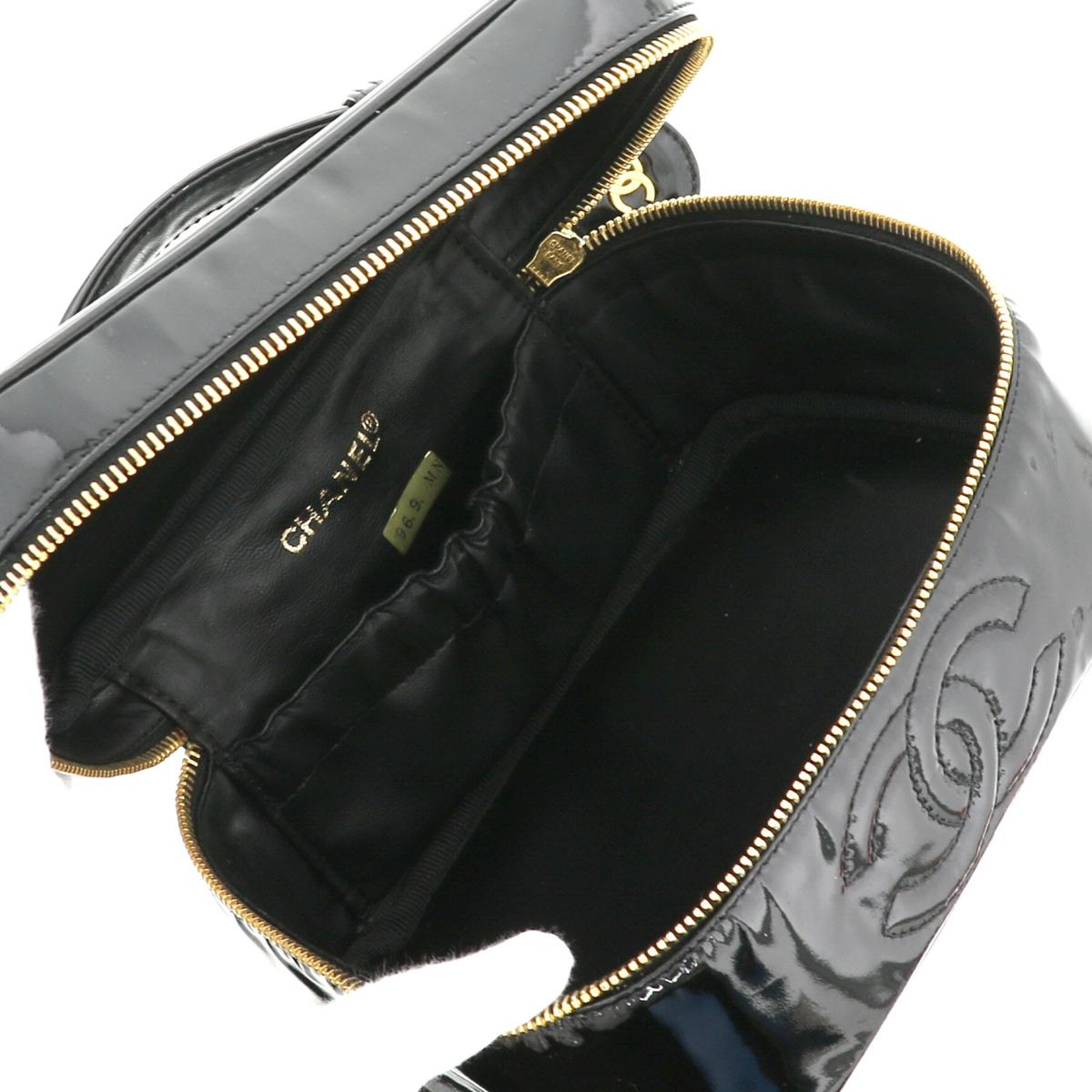 楽天市場】【レア品】シャネル ココマーク エナメル バニティバッグ