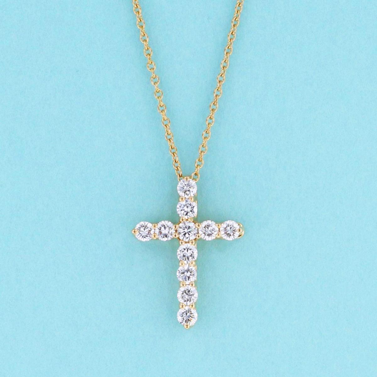 楽天市場】Tiffany&Co. ティファニー ダイヤモンド スモール クロス