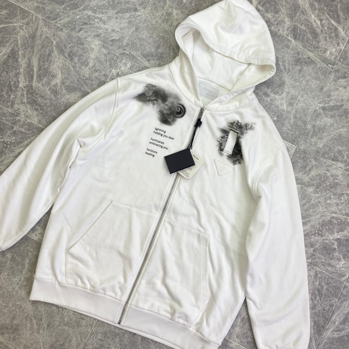 楽天市場】PRADA （プラダ） ジップパーカー 22AW メンズ Mサイズ