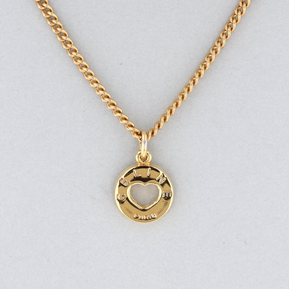 楽天市場】【値下げ】CELINE セリーヌ サークル ハート チェーン