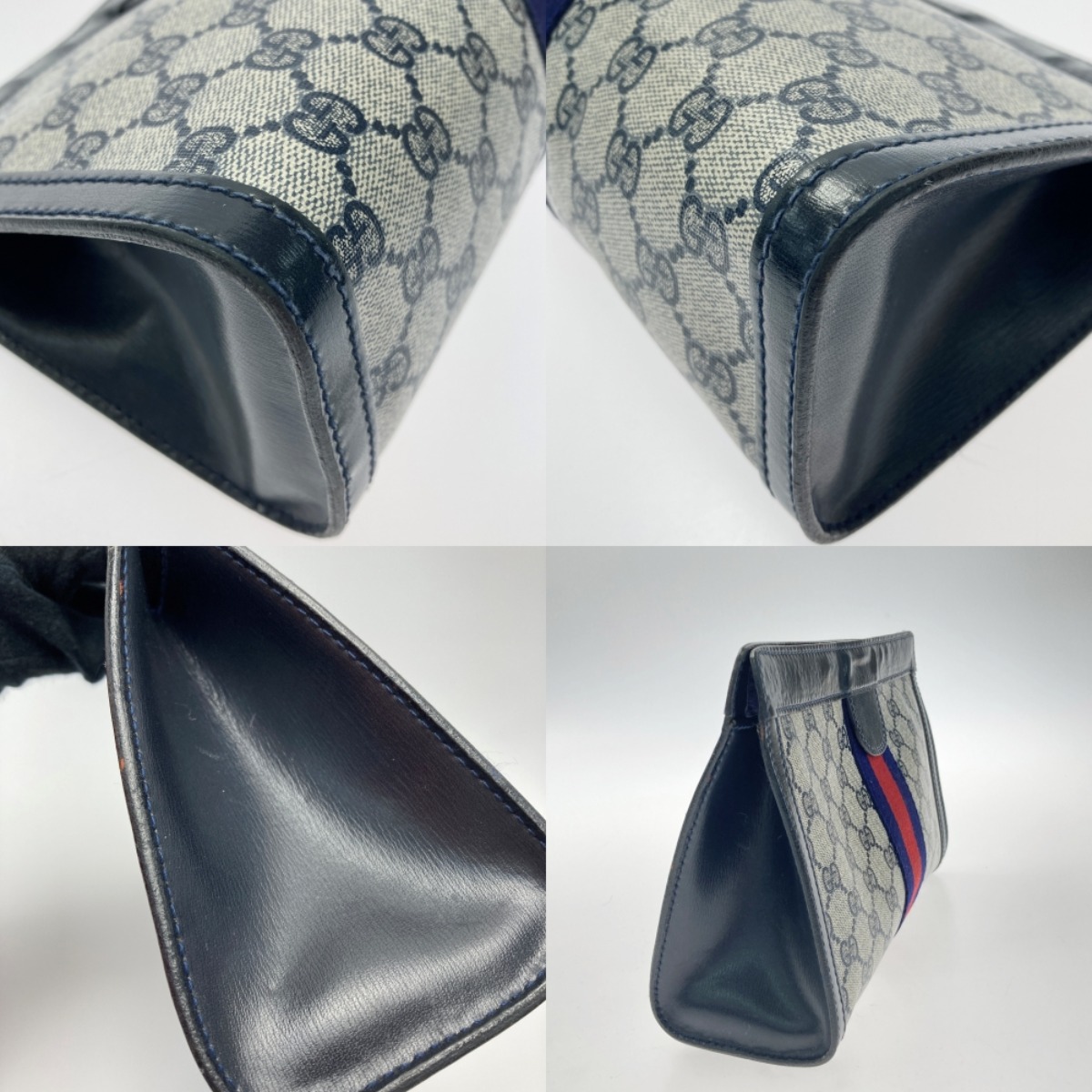 楽天市場】【中古】GUCCI グッチ GG シェリーライン クラッチバッグ