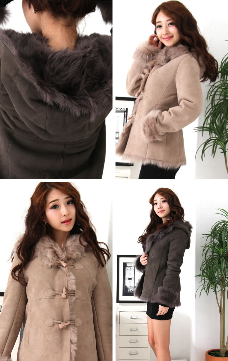 楽天市場】人気商品 ダッフル ムートンコート ムートンジャケット