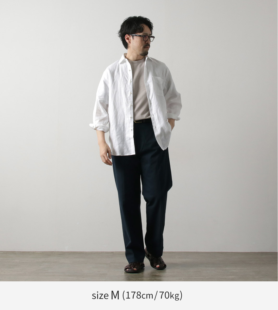 楽天市場】D.C.WHITE（ディーシーホワイト）ニューポート リネンシャツ