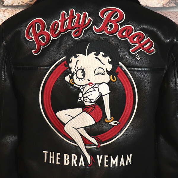 楽天市場】BETTY BOOP × The BRAVE-MAN フェイクムートン B-3 FLIGHT