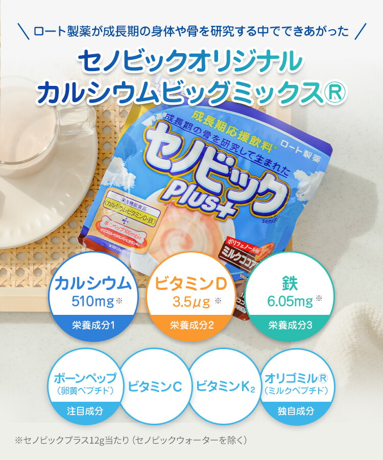 楽天市場】【初回お試しセット】購入特典 セノビックPlus ミルクココア