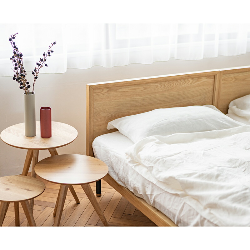 楽天市場】【公式】ベッドフレームセミダブル SD 北欧 すのこ オーク