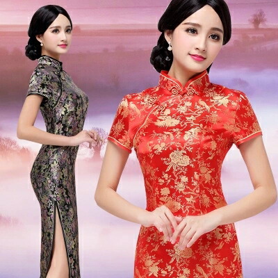 楽天市場】改良チャック用着替えしやすい上質感あふれるチャイナドレス