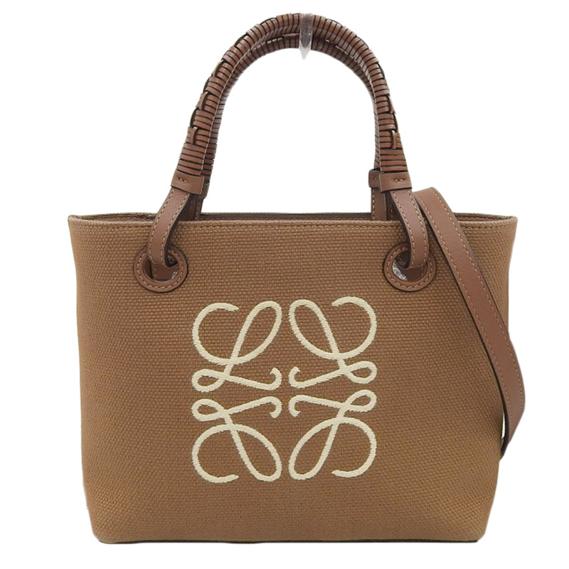 楽天市場】【中古】 ロエベ LOEWE アナグラム トートバッグ ミニ 2WAY