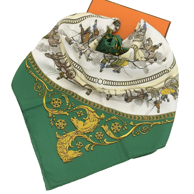 楽天市場】【中古】 エルメス HERMES カレ90 スカーフ ロンシャンへの