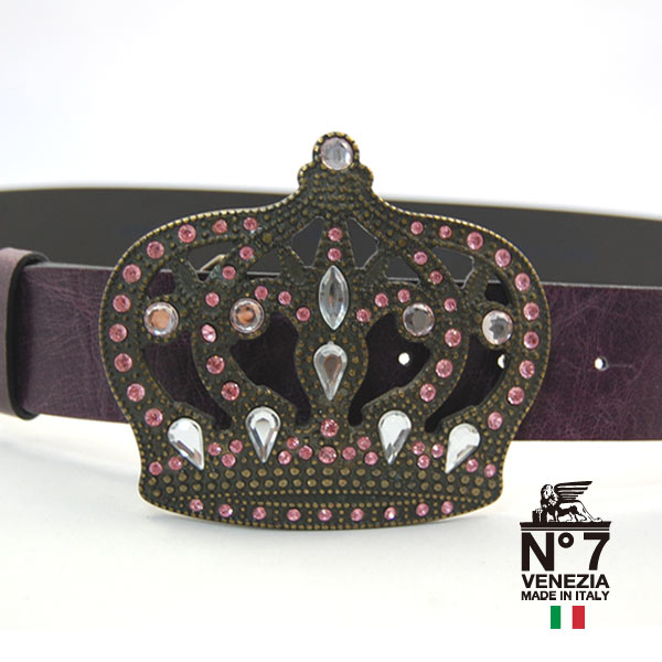楽天市場】イタリア製 クラウン（王冠）ベルトレディース/メンズ/ユニ