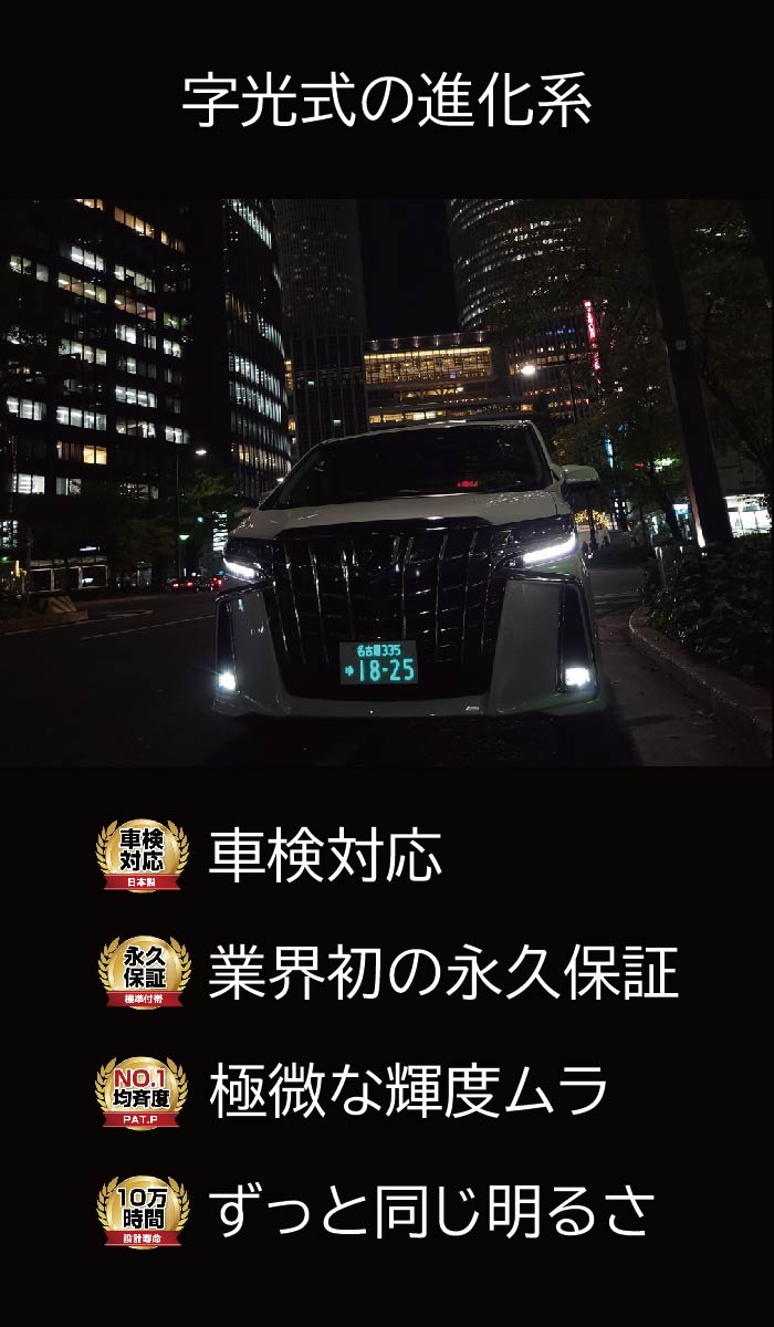 楽天市場】字光式ナンバープレート LED 照明器具 R-ray アールレイ