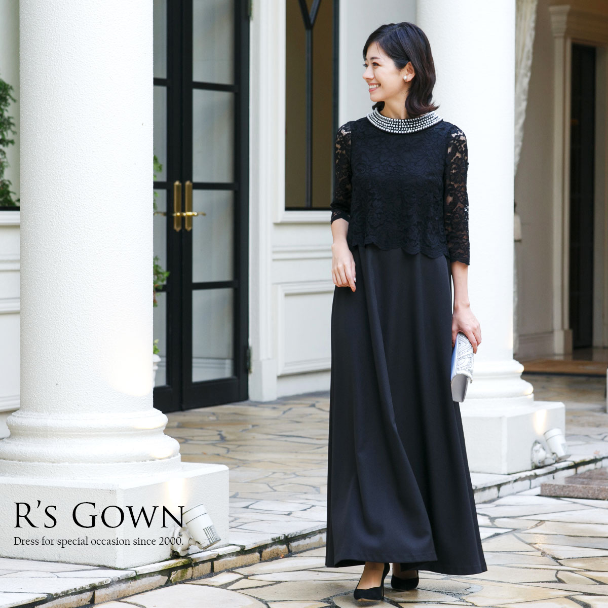 アールズガウンマザーズドレスLサイズパーティーバックセット