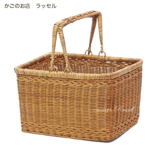 楽天市場】ラッセル ハンドル付きバスケット No.6004 収納バスケット