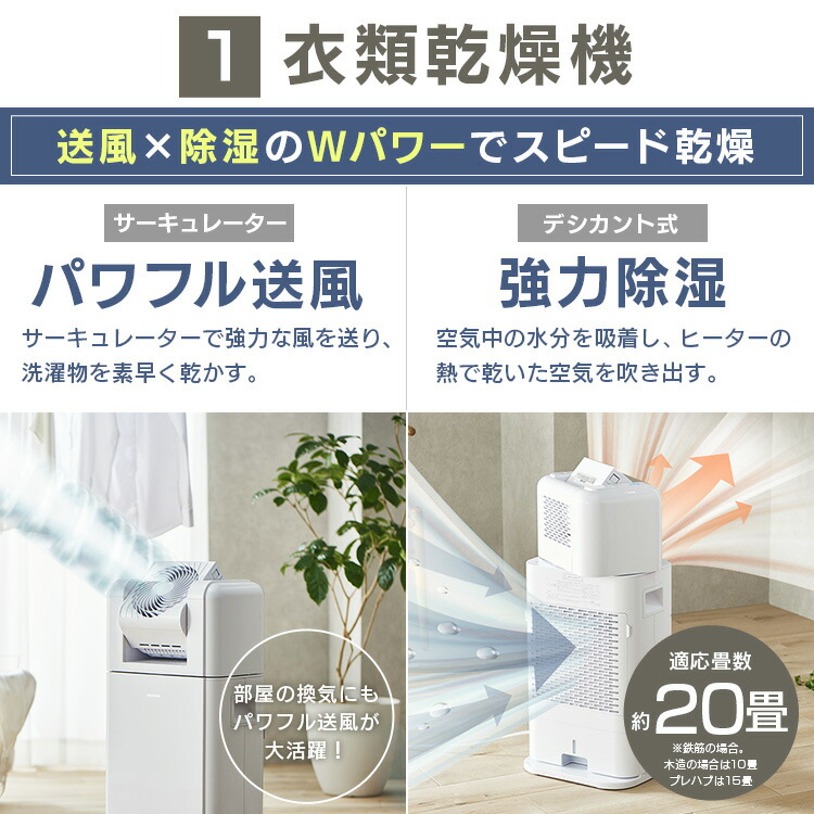 楽天市場】除湿機 サーキュレーター アイリスオーヤマ 衣類乾燥機