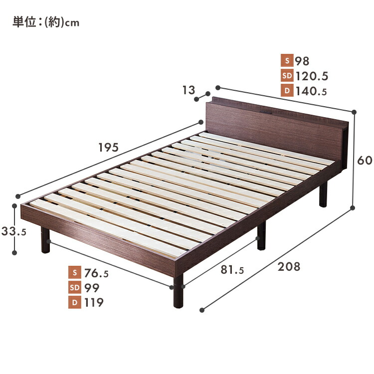 楽天市場】ベッド ダブル すのこ フレーム すのこベッド ダブル 頑丈