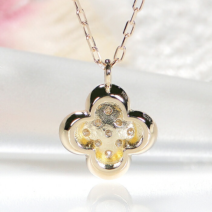 楽天市場】K18 ダイヤモンド フラワーモチーフ ネックレス【0.05ct