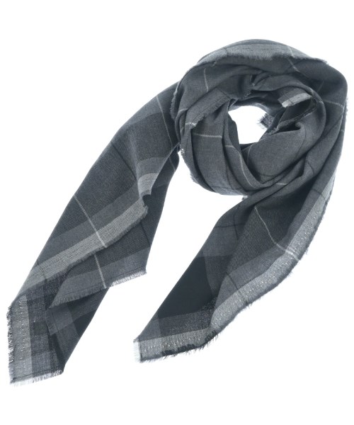 ジュンヤワタナベマン ウール マフラー グレイ 柄物 ジュンヤワタナベ