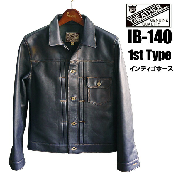 楽天市場】Y'2 LEATHER ワイツーレザー Gジャン INDIGO HORSE 1st Type