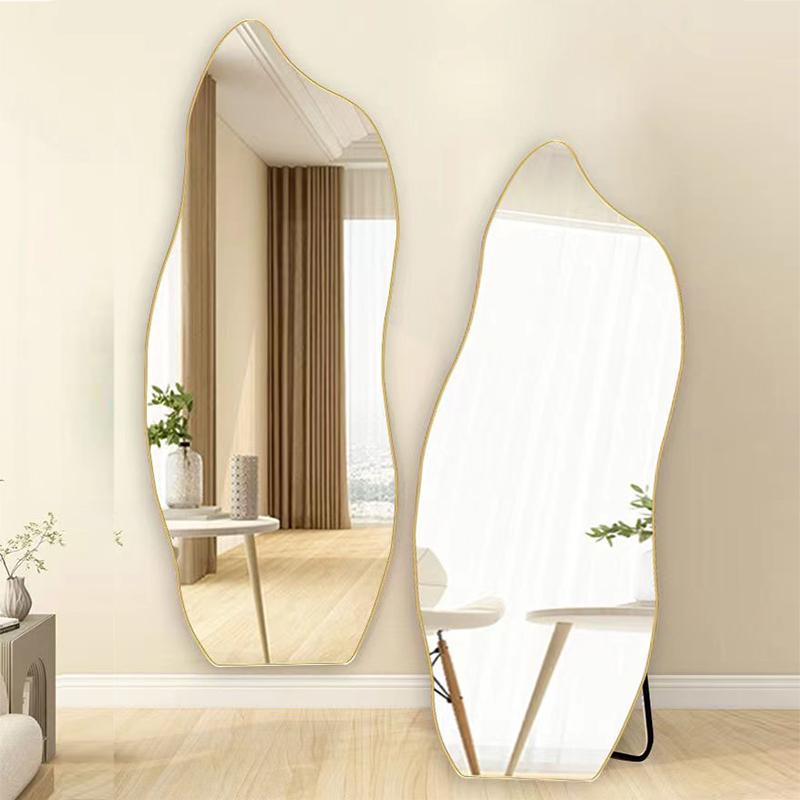 楽天市場】鏡 スタンドミラー 全身 姿見鏡 全身鏡 ウェーブミラー 韓国