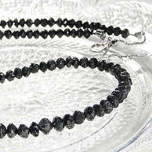 楽天市場】【K18WG】ブラックダイヤモンドネックレス50ctアップ【A