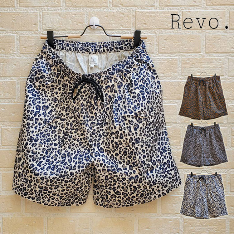 楽天市場】レオパード柄 ハーフパンツ イージーパンツ Revo