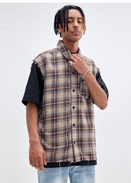 楽天市場】メンズファッション チェック柄 ベスト 男女兼用 ストリート