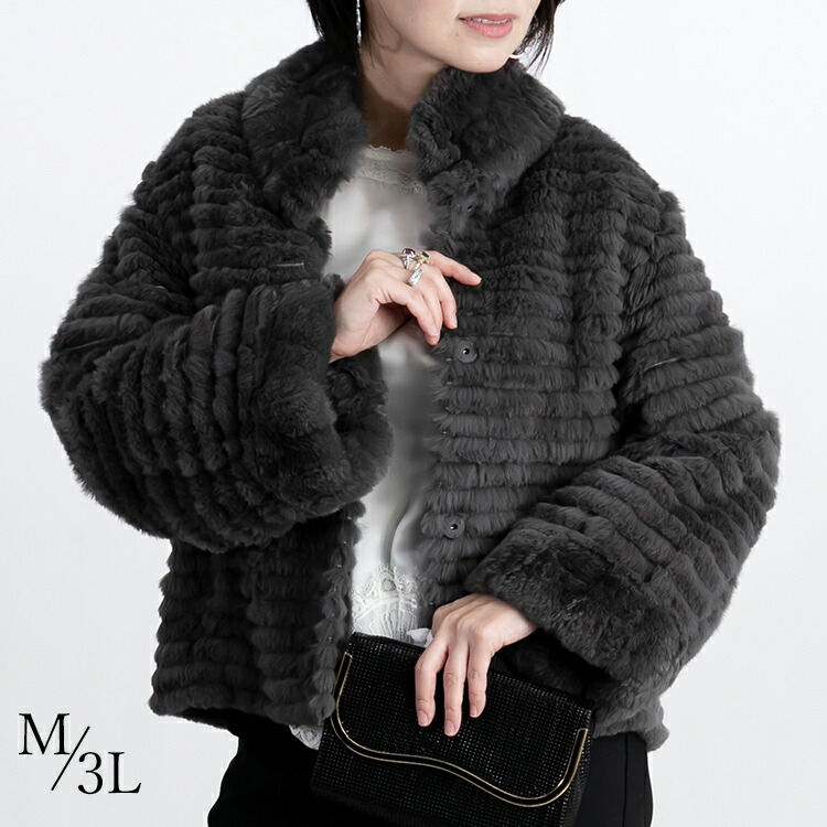 楽天市場】レッキス＆ラビット・ファーボレロ 毛皮 リアルファー