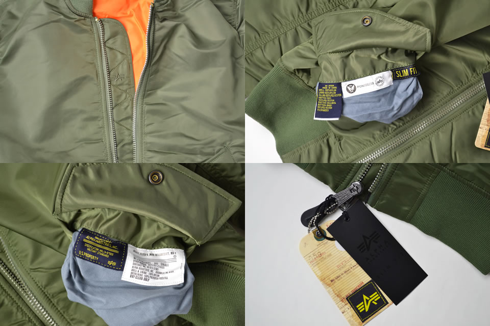 楽天市場】ALPHA INDUSTRIES アルファ インダストリーズ MA-1 SLIM FIT