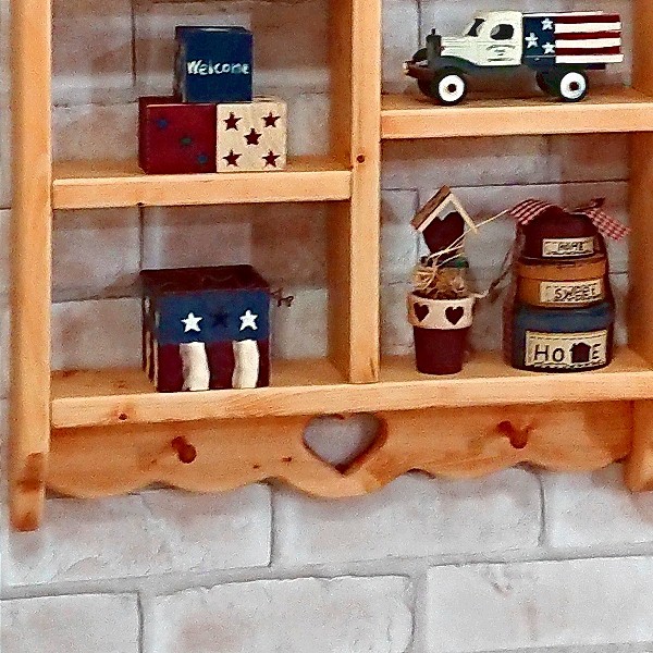 楽天市場】カントリーウォールシェルフ 幅50cm ペグ付き RSE-80壁面