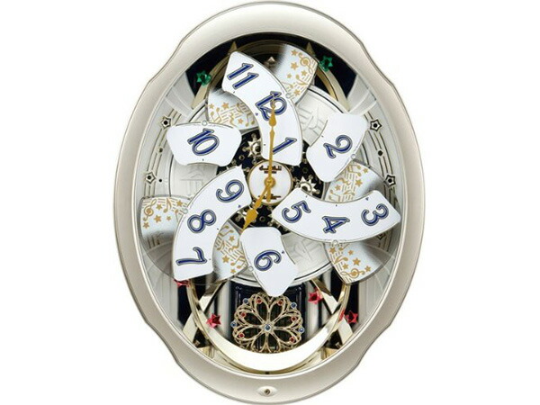 楽天市場】スモールワールド ブルーム 電波からくり時計 4MN500RH18