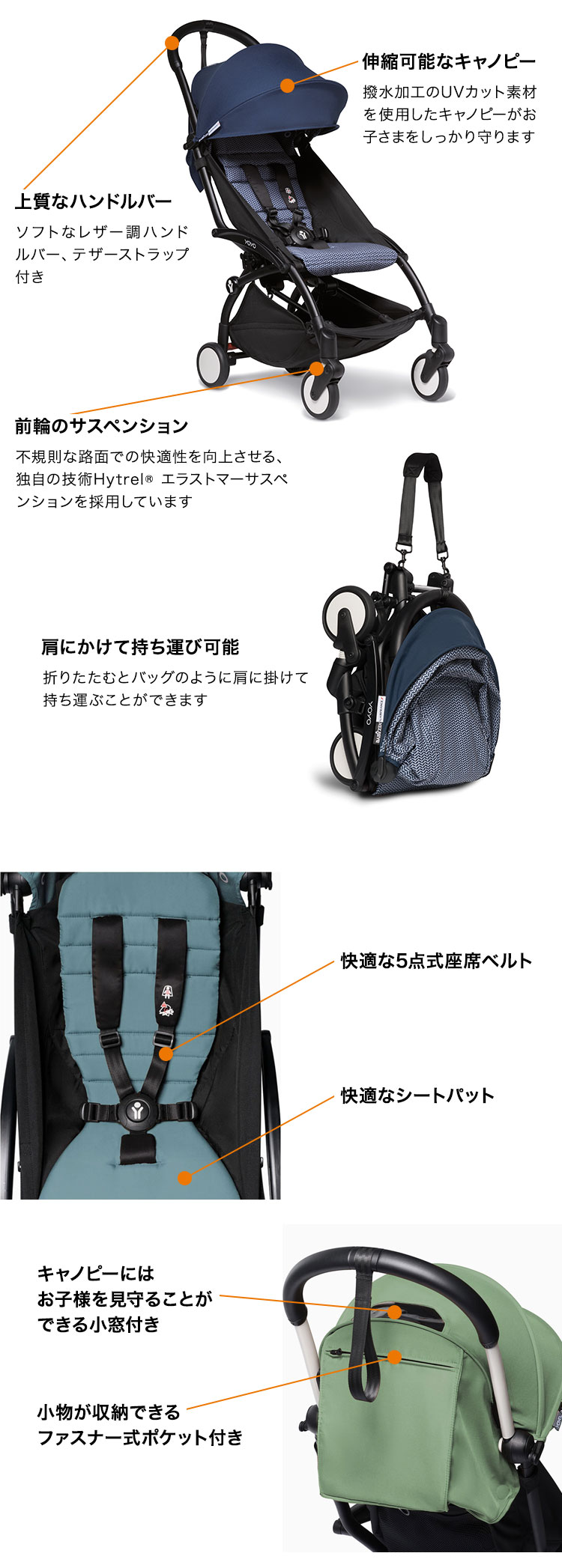 楽天市場】カラーパック単品 ベビーゼン ヨーヨー ベビーカー YOYO2 6+