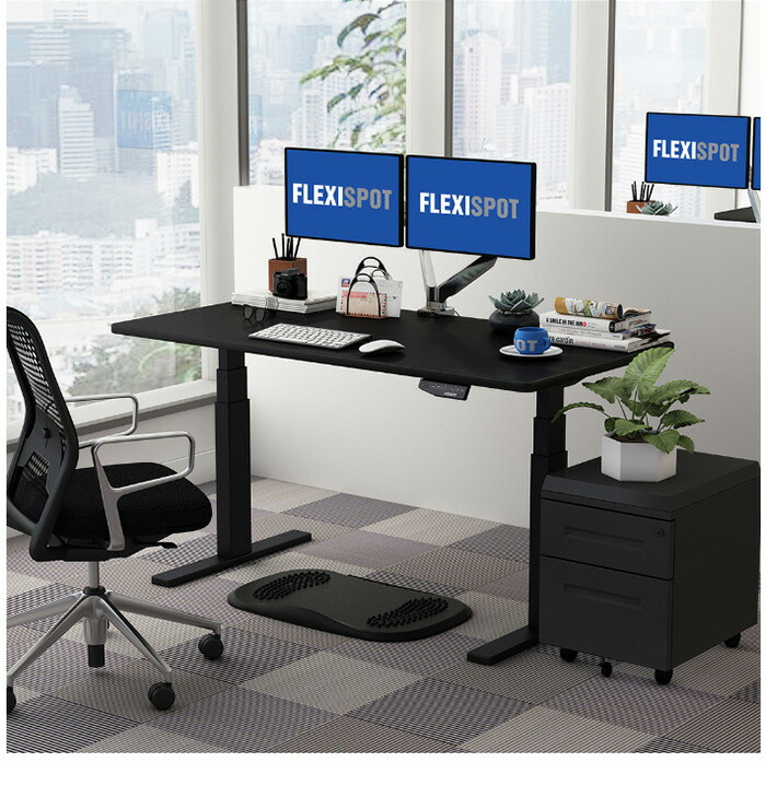 楽天市場】FLEXISPOT スタンディングデスク用 天板 ブラック 120×60cm