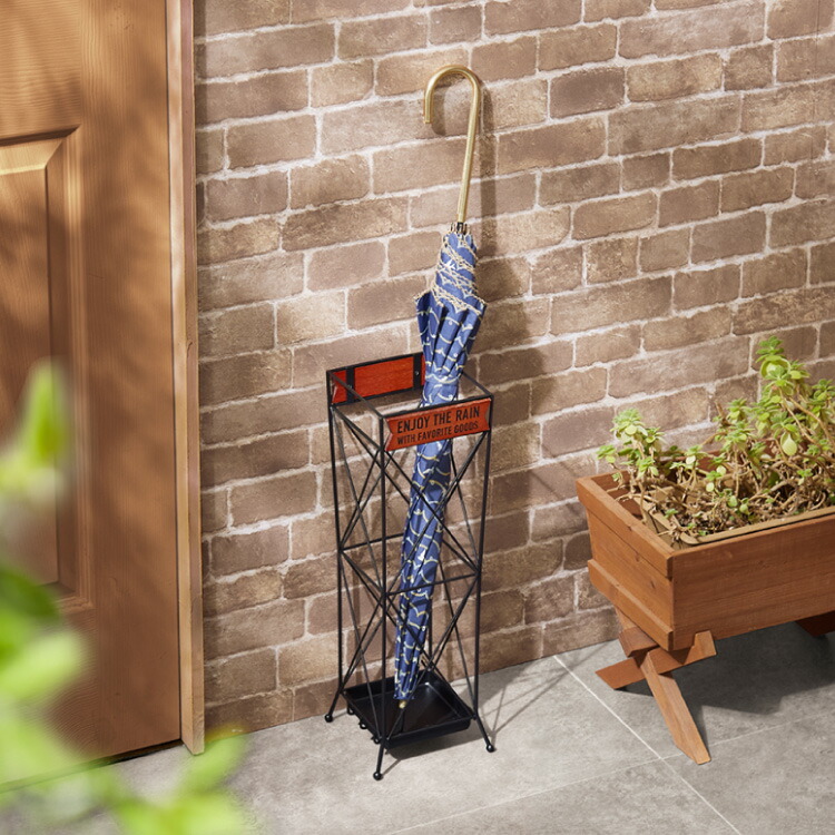 ポストモダン アイアン 傘立て/収納スタンド ヴィンテージ レトロ