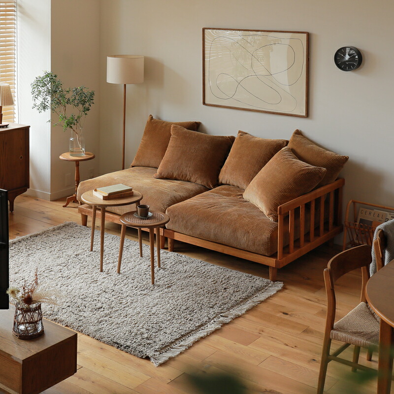 楽天市場】【ナチュラルフレーム】 コーナーソファー AGRA アグラ 1人