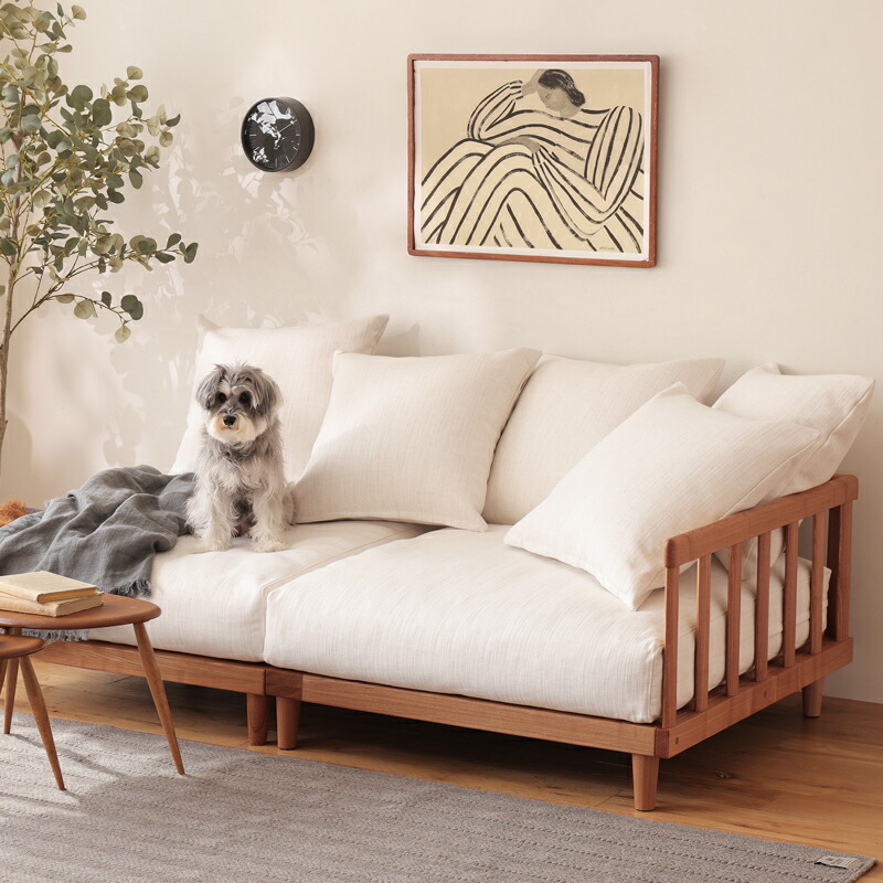 リセノ あぐらソファ 1.5人掛け ビンテージレッド 定価13.3万 ACTUS