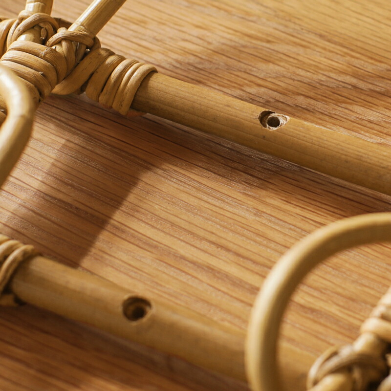 楽天市場】ウォールハンガー 3連 フック ハンガーラック ラタン 籐