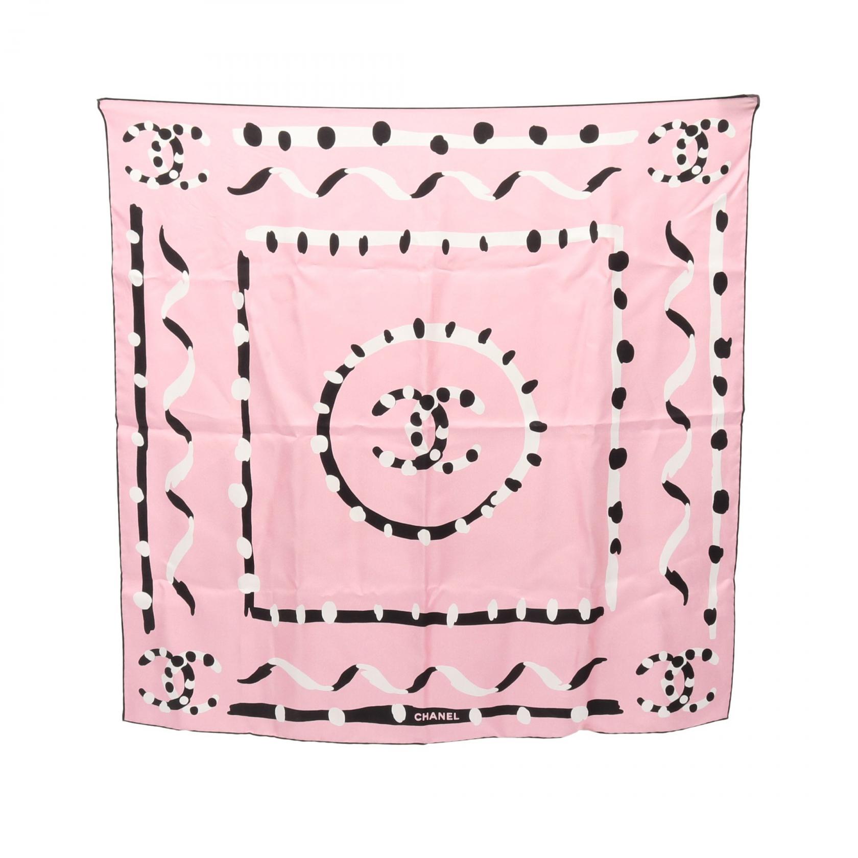 楽天市場】シャネル スカーフ ピンクの通販