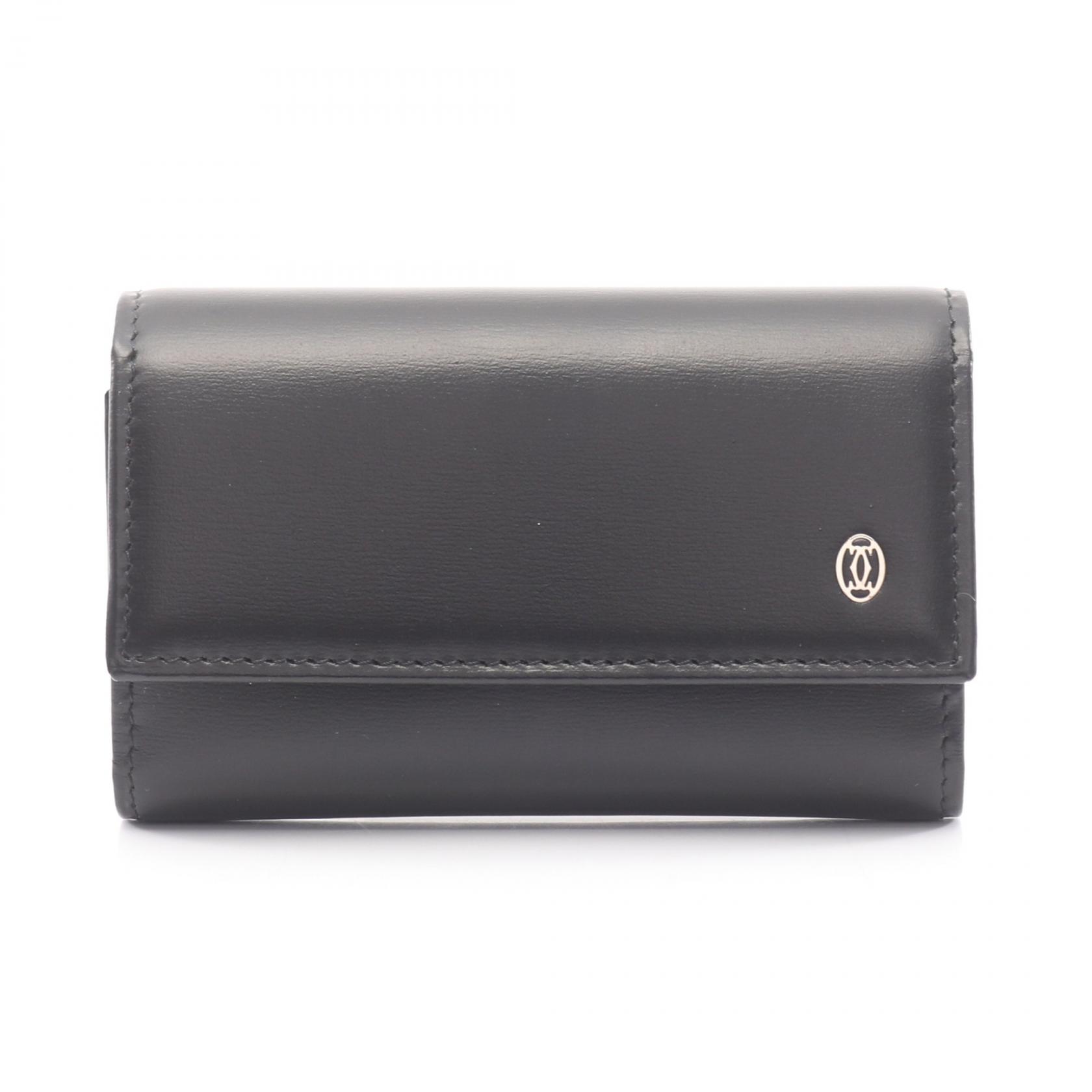 未使用✨カルティエ パシャ レザー 4連キーケース レザー ブラック