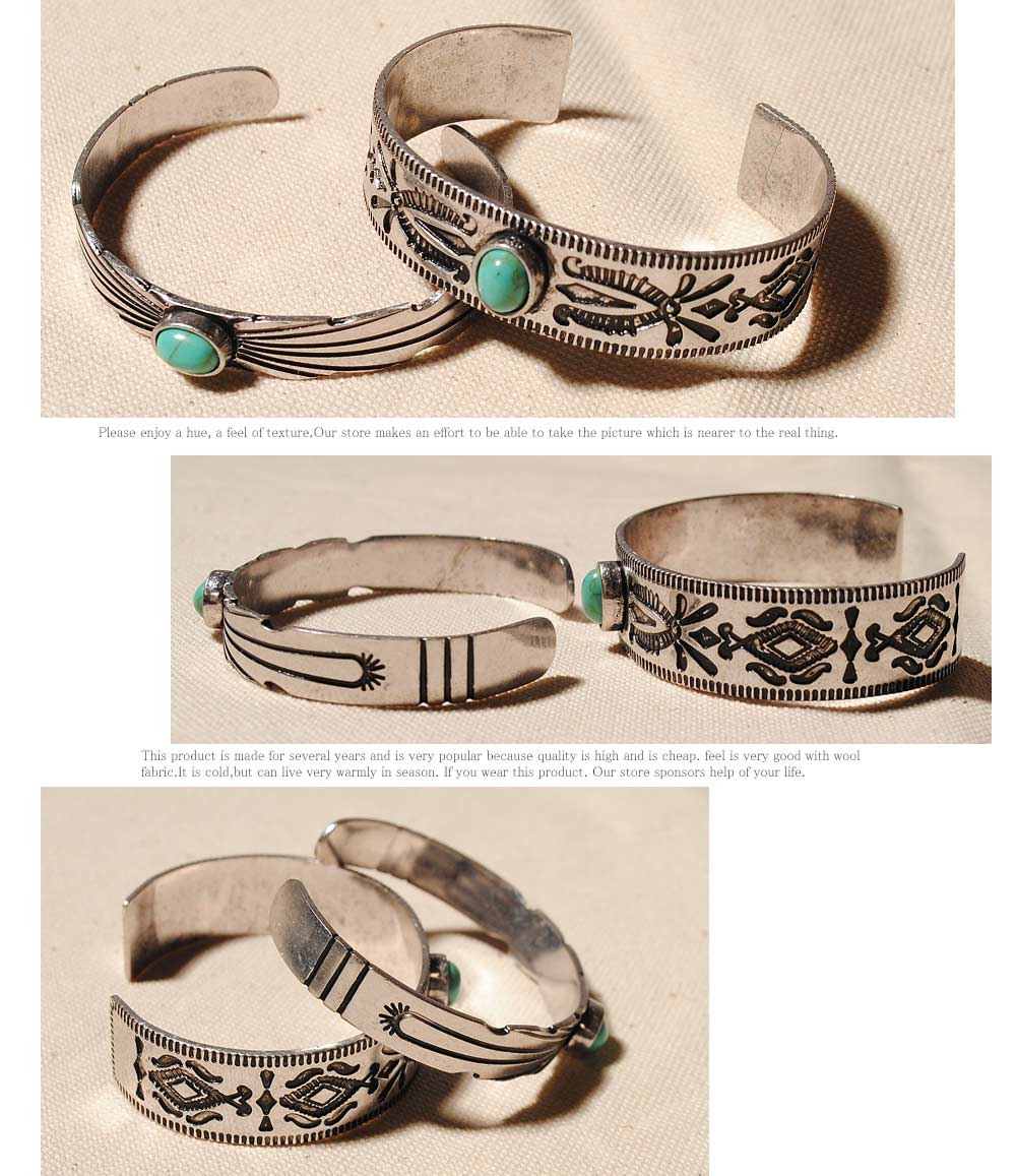 楽天市場】ネイティブ ターコイズ バングル 真鍮ブレスレット / revo