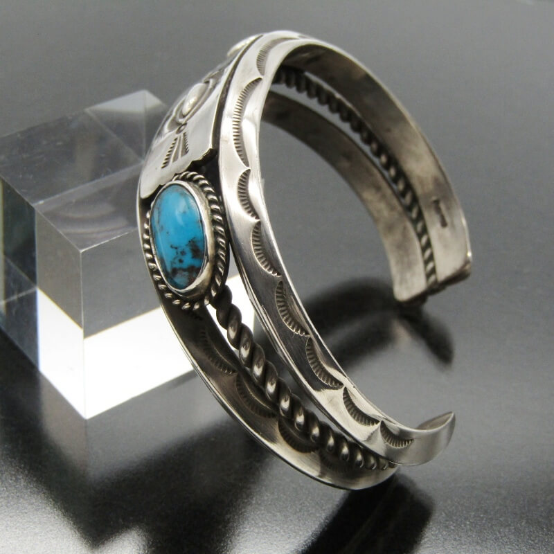 楽天市場】【中古】美品 Herman Smith ナバホ族 バングル 2ターコイズ