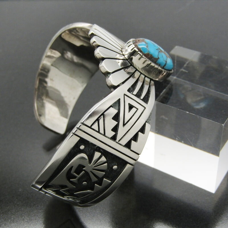 楽天市場】【中古】Gary & Elsie Yoyokie ホピ族 バングル ターコイズ