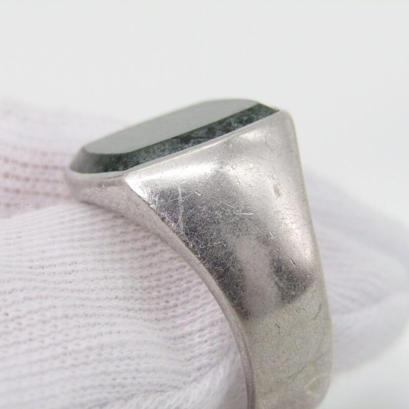 楽天市場】【中古】TOM WOOD トムウッド リング Cushion Green Marble