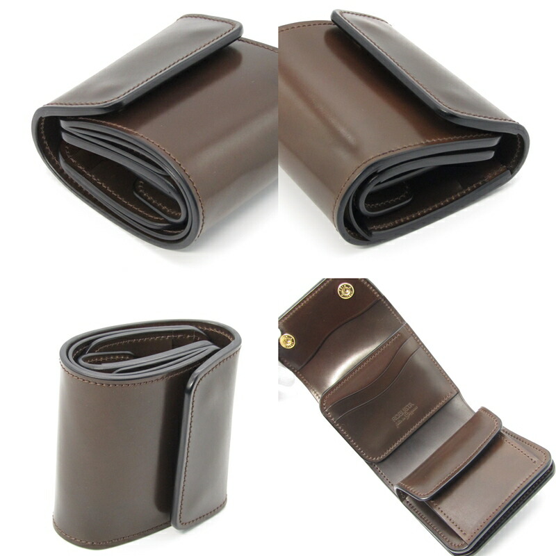 楽天市場】【中古】未使用 ROBUSTA LEATHER ロブスタ 三つ折り財布