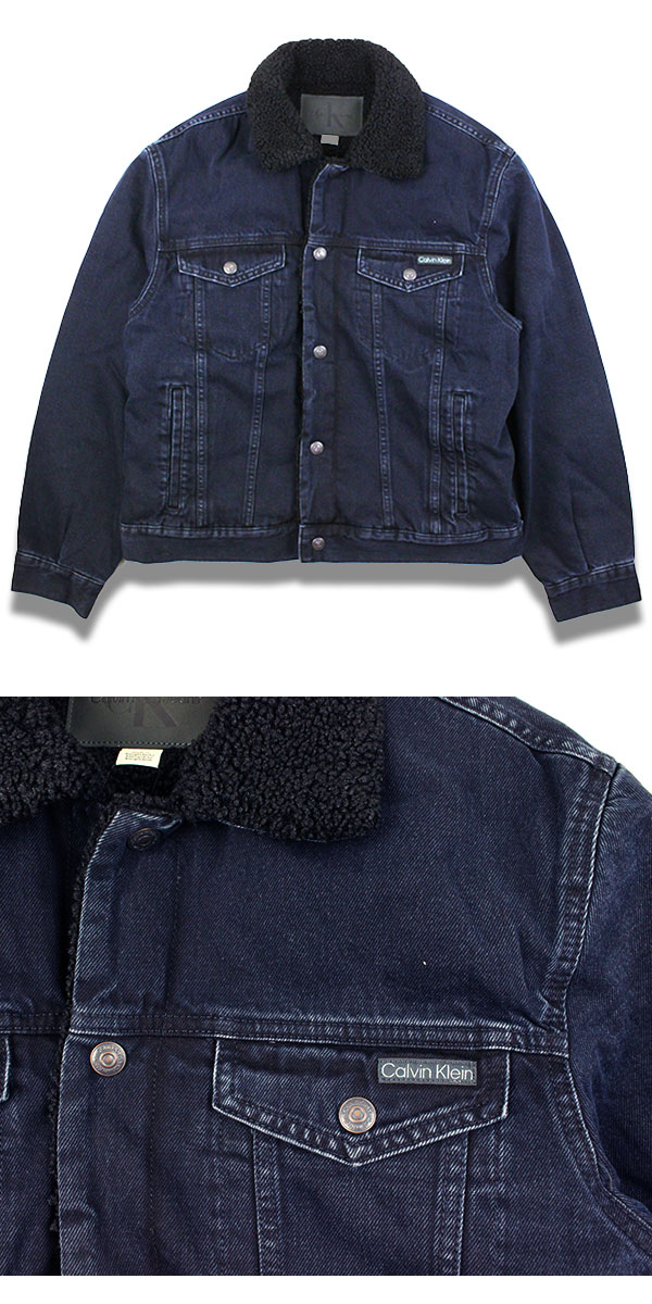 楽天市場】カルバンクライン ジーンズ ジャケット デニム シェルパ