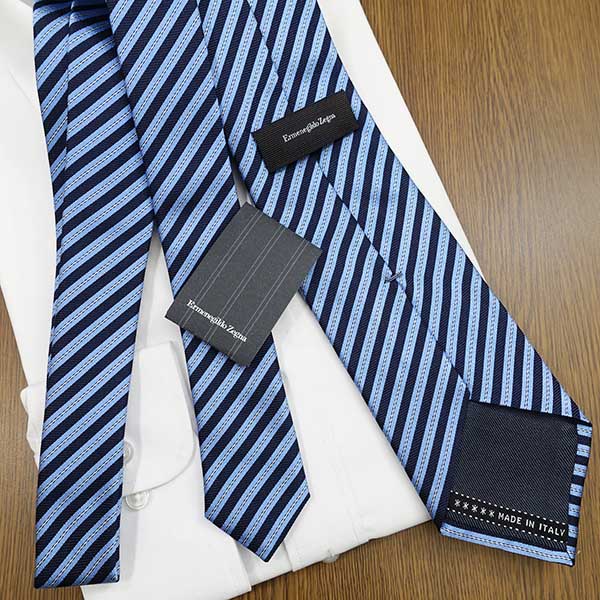 楽天市場】ゼニア ネクタイ Ermenegildo Zegna EZB137 ネイビー/ライト